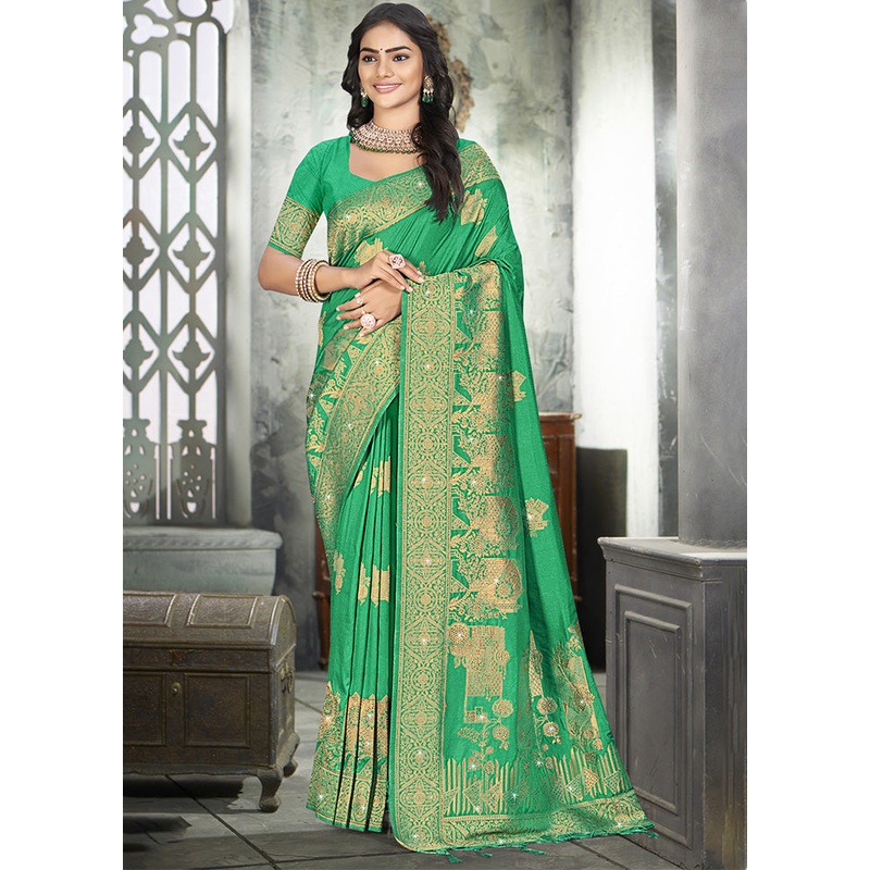 Pink Spun Silk Saree With Blouse Piece - JD986597882
