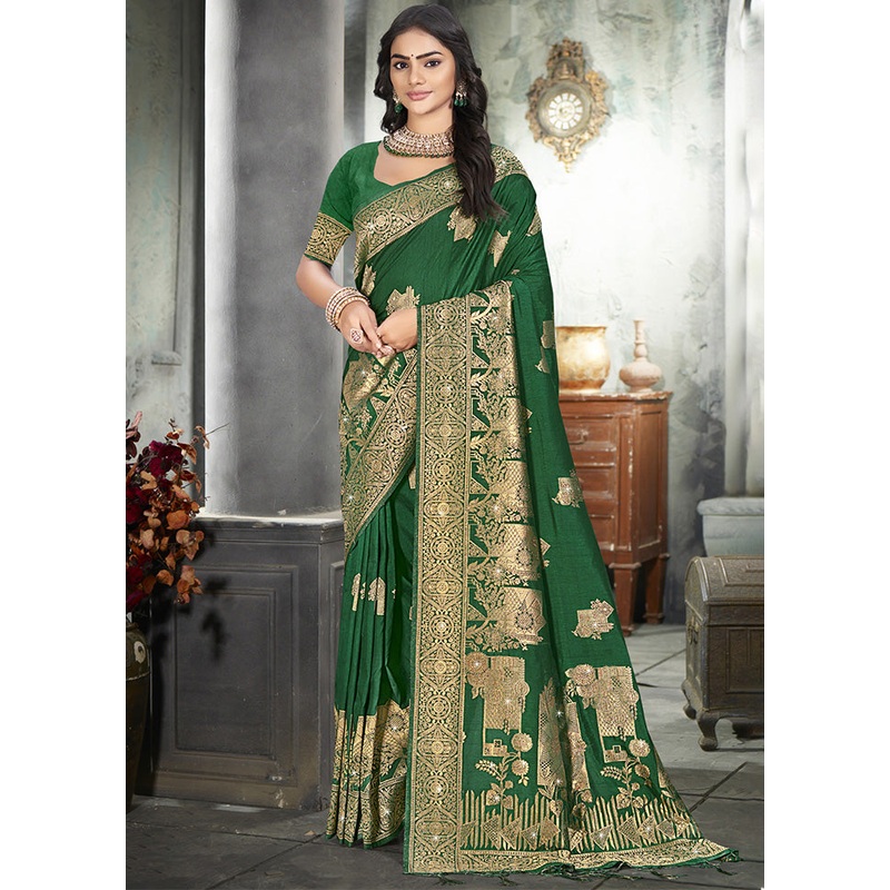 Purple Spun Silk Saree With Blouse Piece - JD986597880
