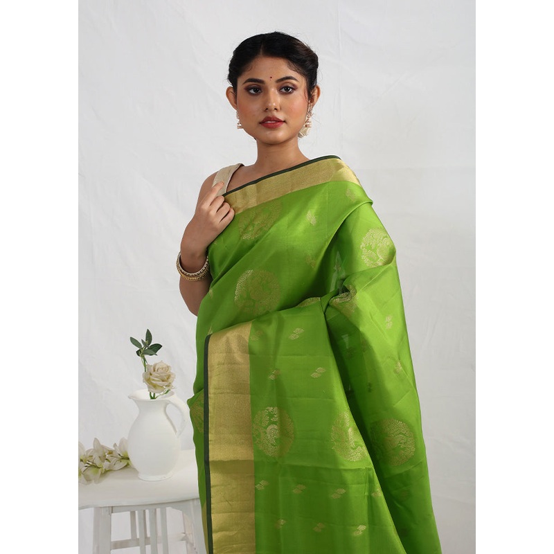 Pink Kanjivaram Pure Silk Saree With Blouse Piece - JD986596882