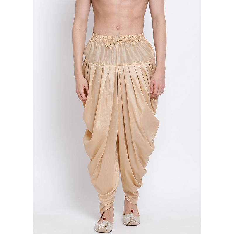 Deep Beige Solid Silk Kaul - JD986596155