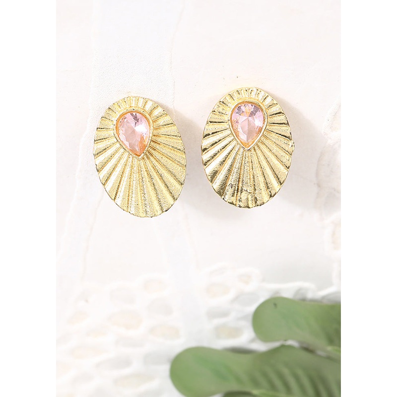 Miny Size Matte Gold Earrings - JD986595563