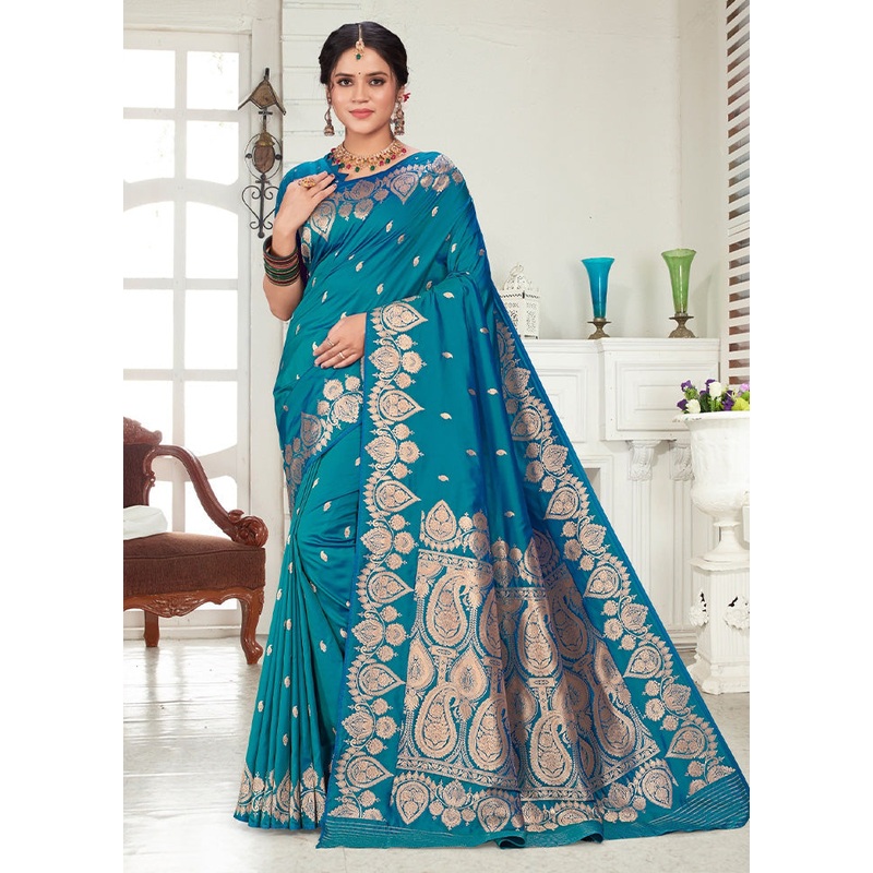 Wine Spun Silk Saree With Blouse Piece - JD986593839