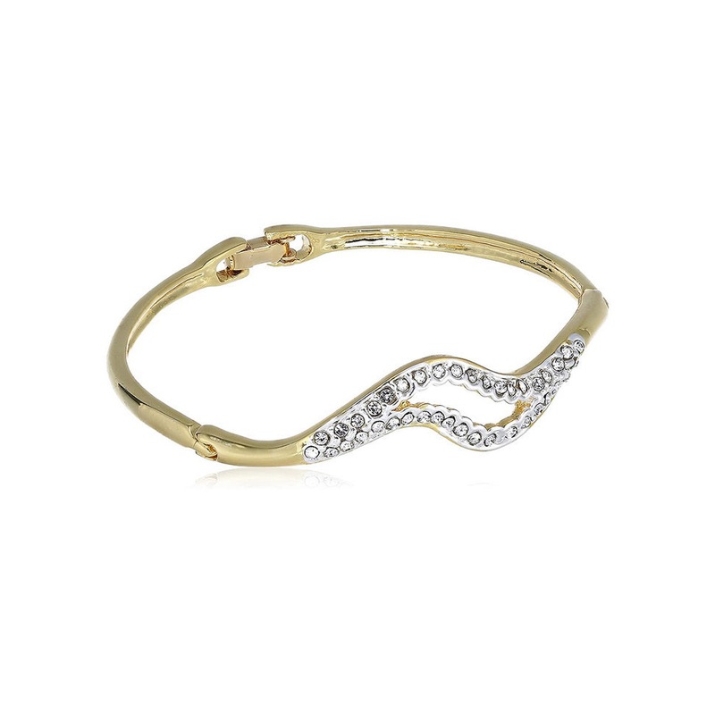 Estele Diamond Fashionable Curved Bracelet - JD986592966