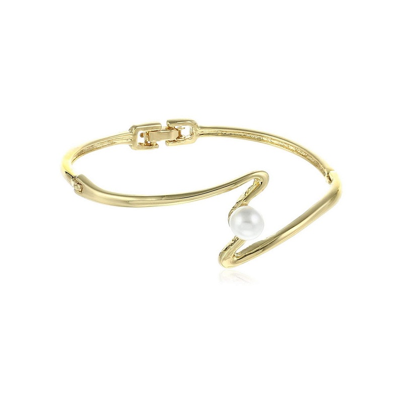 Estele Gold Plate Bracelet with Crystals - JD986592926