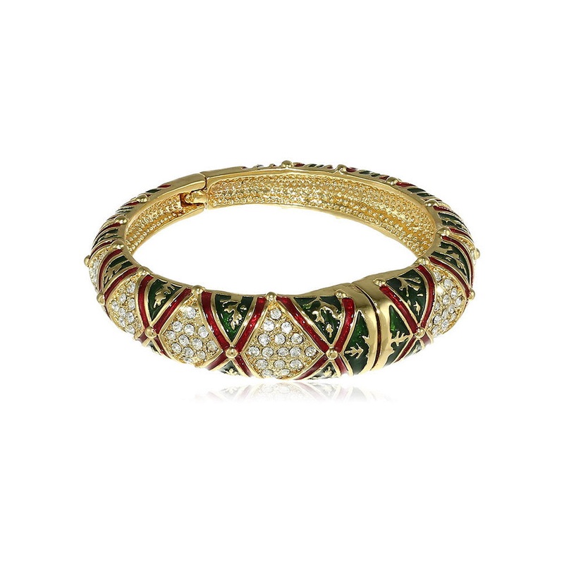Estele Gold Plated Brass Crystal Bracelet - JD986593002