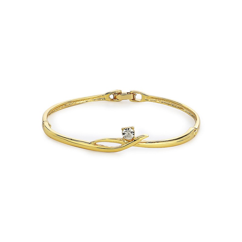 Estele Gold Plated Horizon Cuff Bracelet - JD986592943