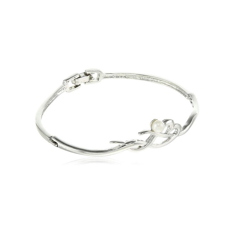 Estele Gold Plated Pearl Bracelet - JD986592979