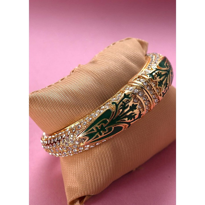 Estele Gold Plated Red Diamond Bracelet - JD986593005