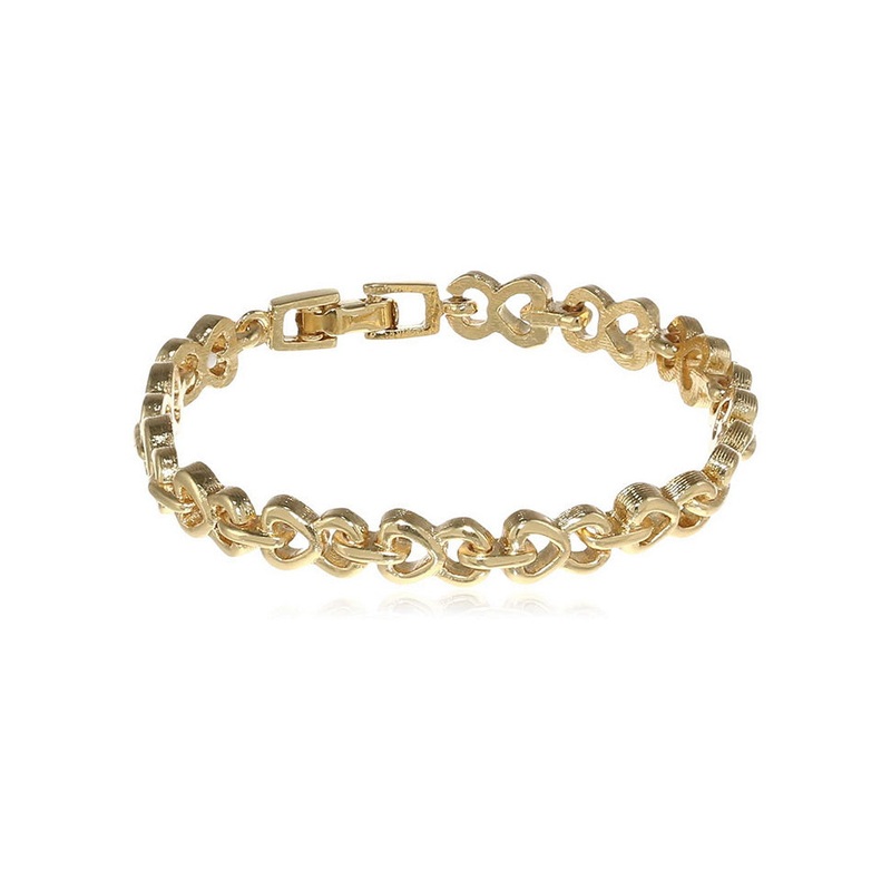 Estele Gold Plated See Saw Tennis Bracelet - JD986592932