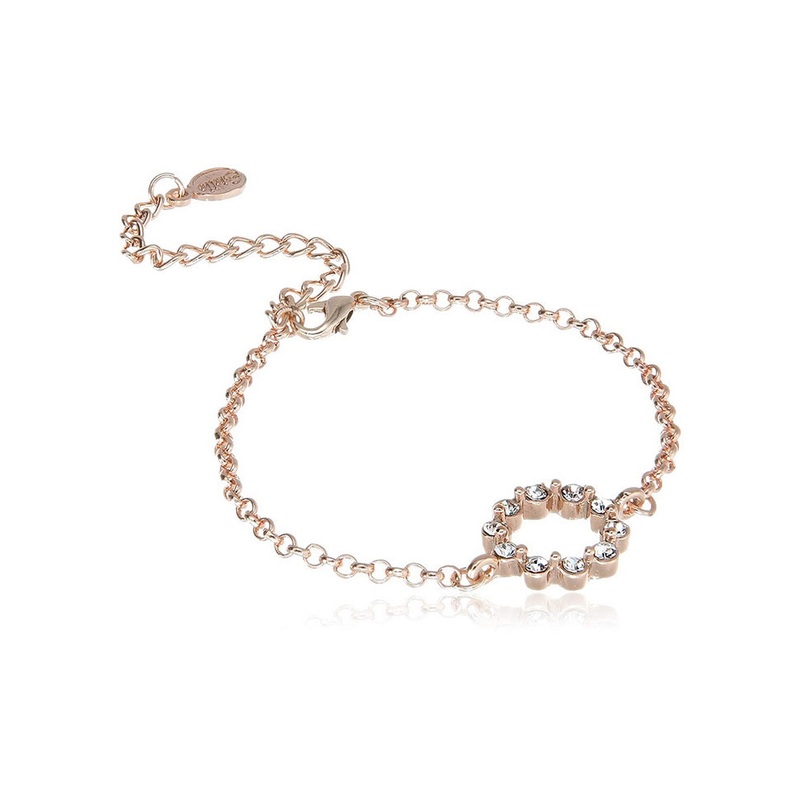 Estele Rose Gold Plated Chain Bracelet - JD986593064
