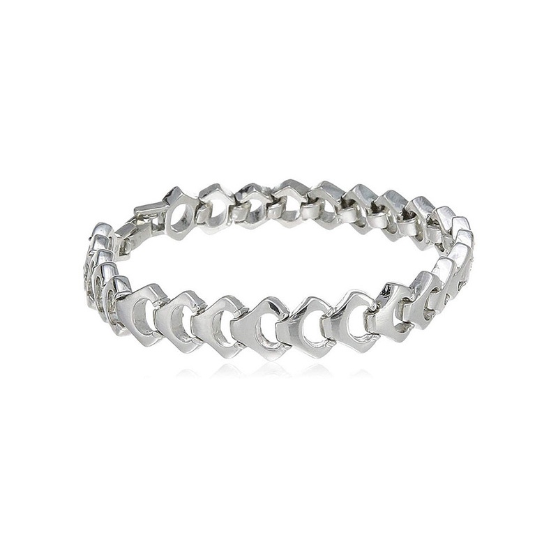 Estele White Stone Bangle Bracelet - JD986593076