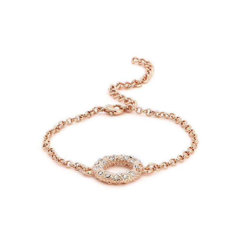 Estelle Halo Rose Gold Bracelet - JD986592167