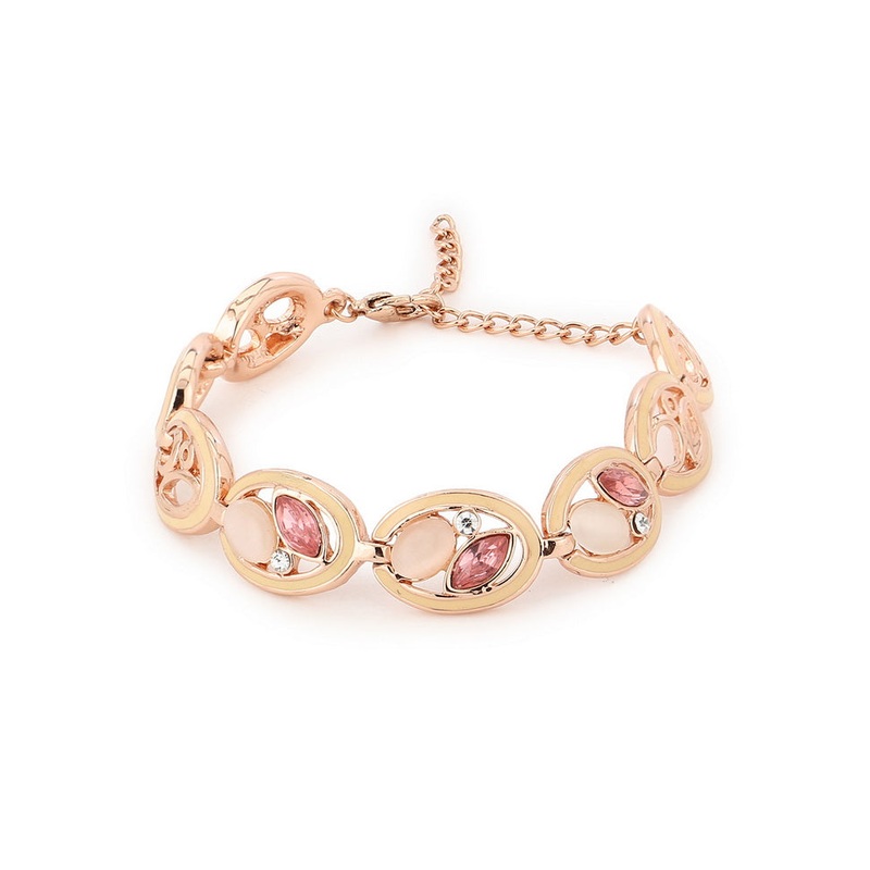 Estelle Pink And White Stone Bracelet - JD986591902