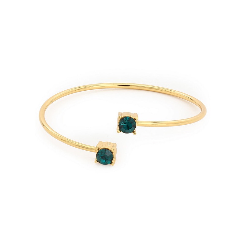 Estelle Green Stone Bangle Modal Bracelet - JD986591860
