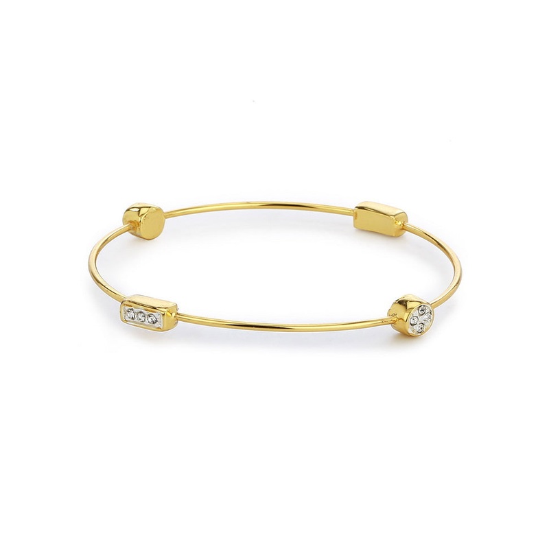 Estelle White Austrian Crystal Stone Kadaa Bracelet For Girls And Women - JD986591839