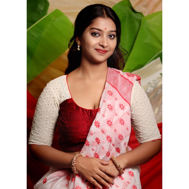 Maroon Silk Designer Blouse - JD986591392
