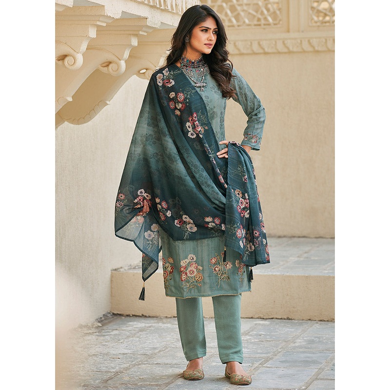 3 Pc Rama Unstitched Cotton Suit Set - JD986591121