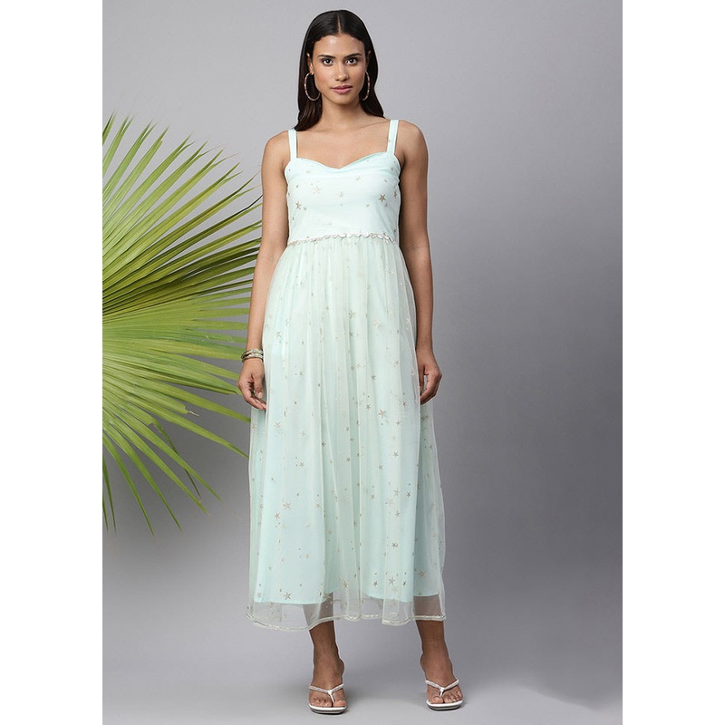 Blue Readymade Silk Woven Kurti - JD986590287