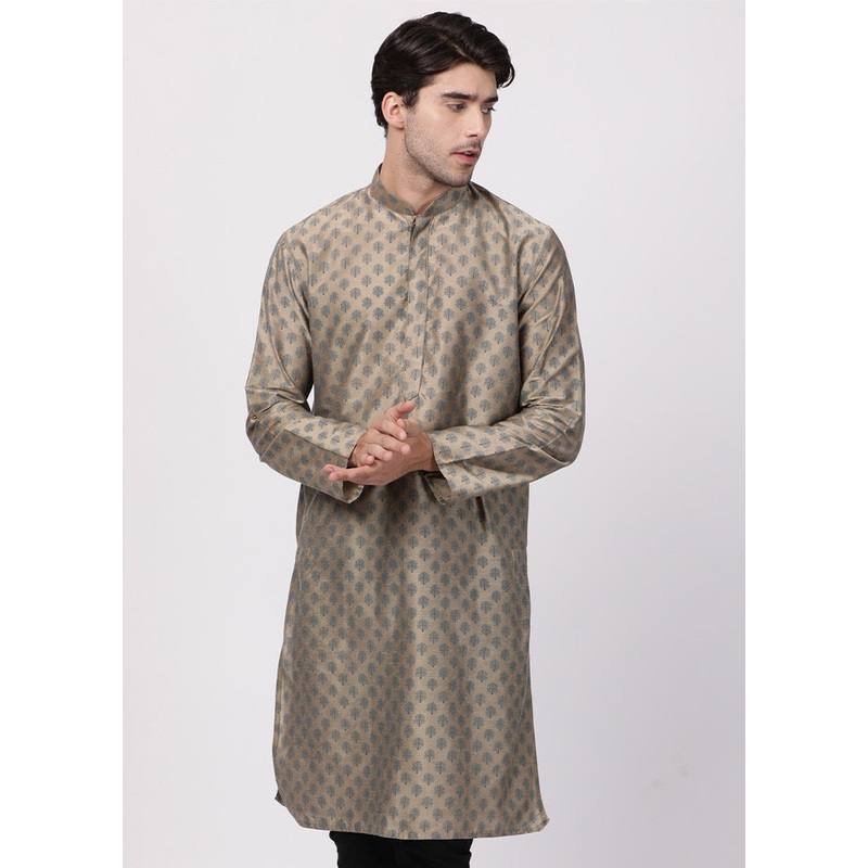 Chiku Cotton Printed Kurta - JD986589993
