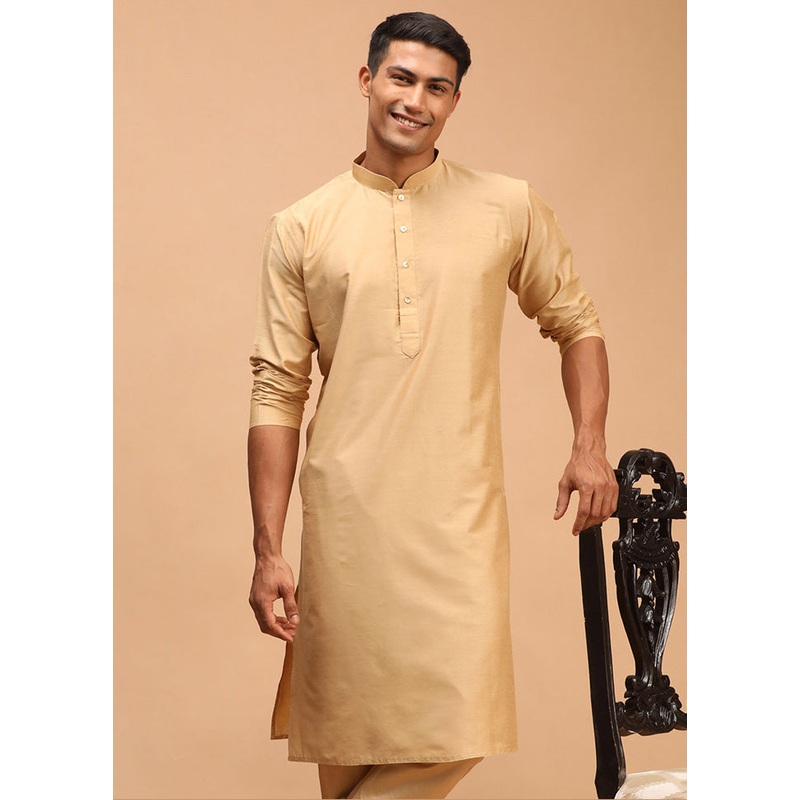 Golden Readymade Viscose Kurta - JD986589969