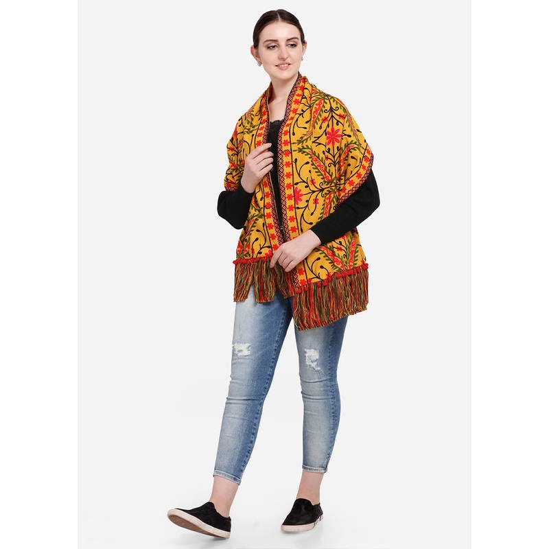Mustard Cotton Dupatta - JD986588910