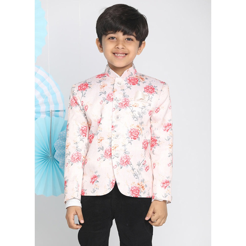 Peach Silk Ethnic Jacket - JD986587999