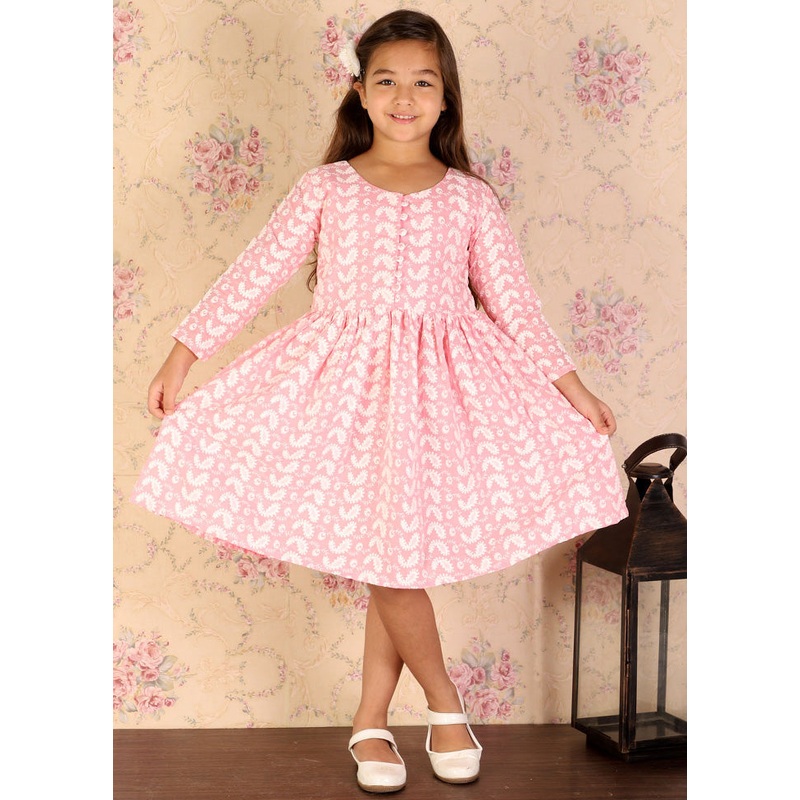 Pink Pure Cotton Indian Dress - JD986587988