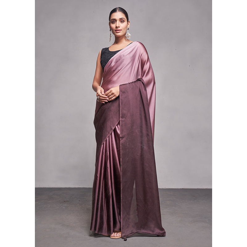 Mauve Silk Saree With Blouse Piece - JD986586856