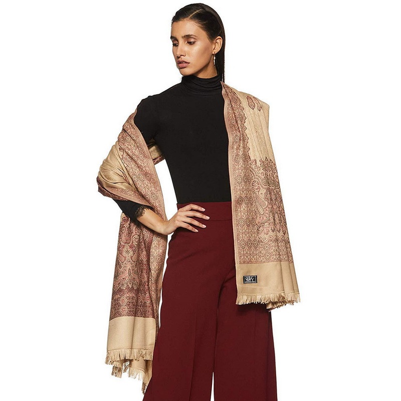 Blue Zari Woven Ethnic Dupatta - JD986583854