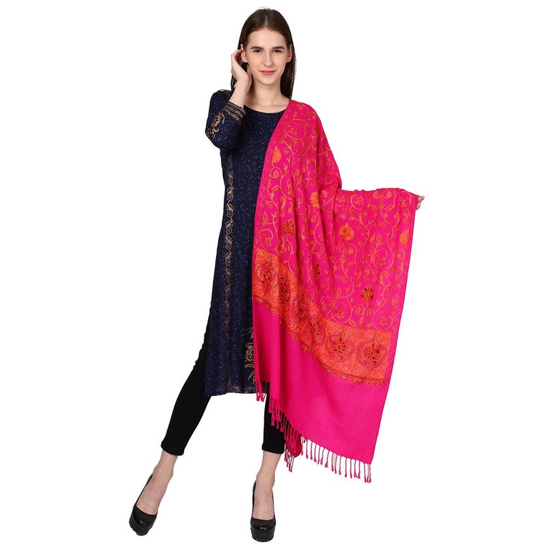Dark Grey Zari Woven Ethnic Dupatta - JD986583879