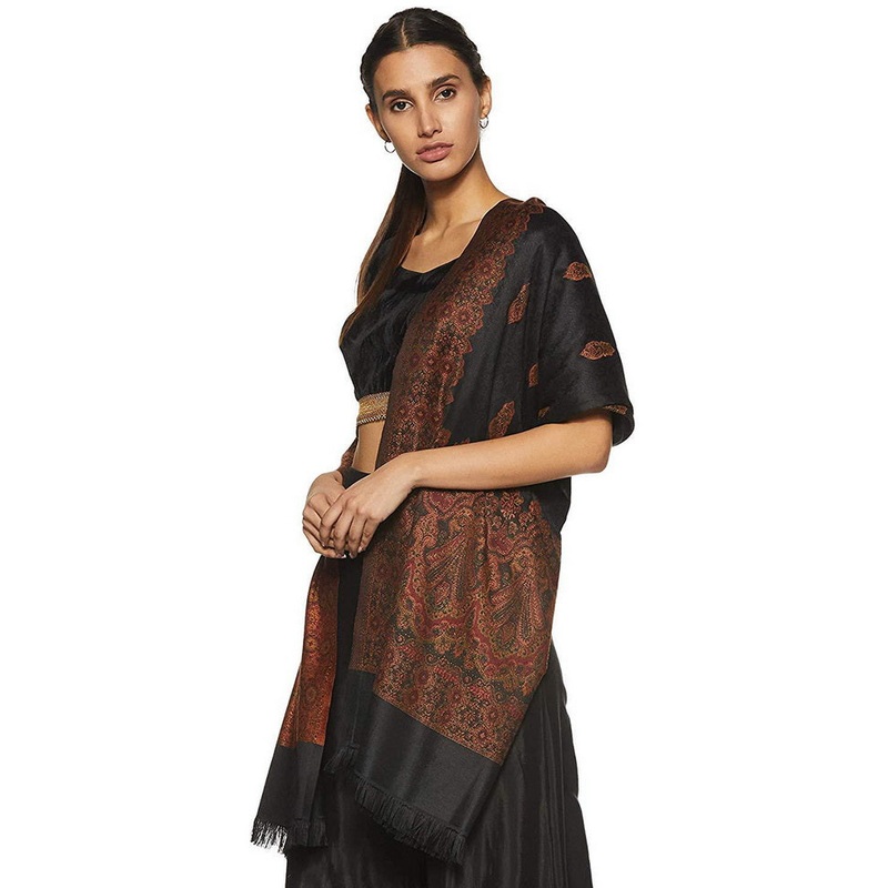 Green Zari Woven Ethnic Dupatta - JD986583856