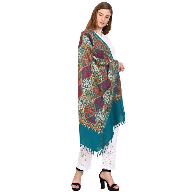 Indigo Blue Zari Woven Ethnic Dupatta - JD986583861