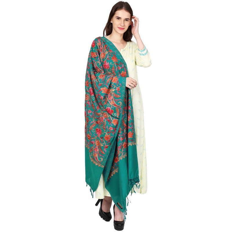 Indigo Blue Zari Woven Ethnic Dupatta - JD986583875