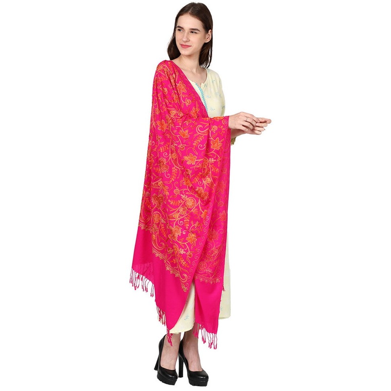 Rama Green Zari Woven Ethnic Dupatta - JD986583876