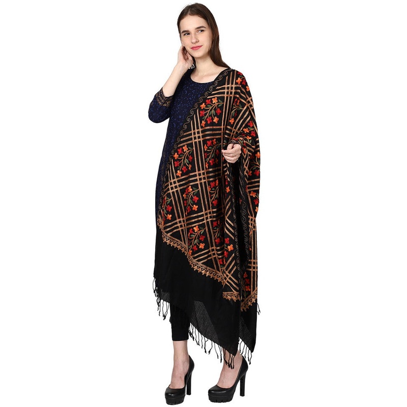 Rani Pink Zari Woven Ethnic Dupatta - JD986583867