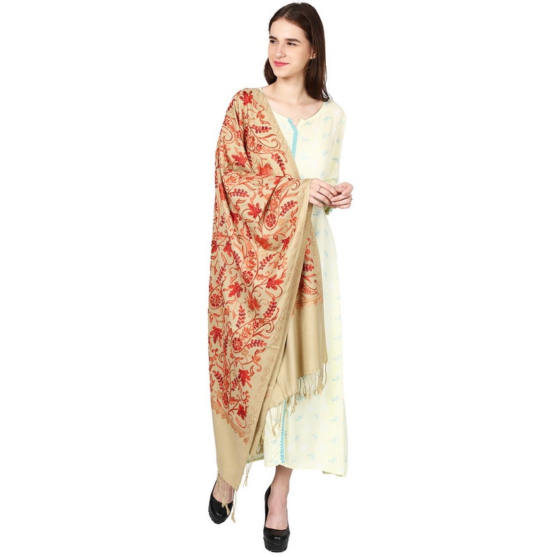 Rani Pink Zari Woven Ethnic Dupatta - JD986583874