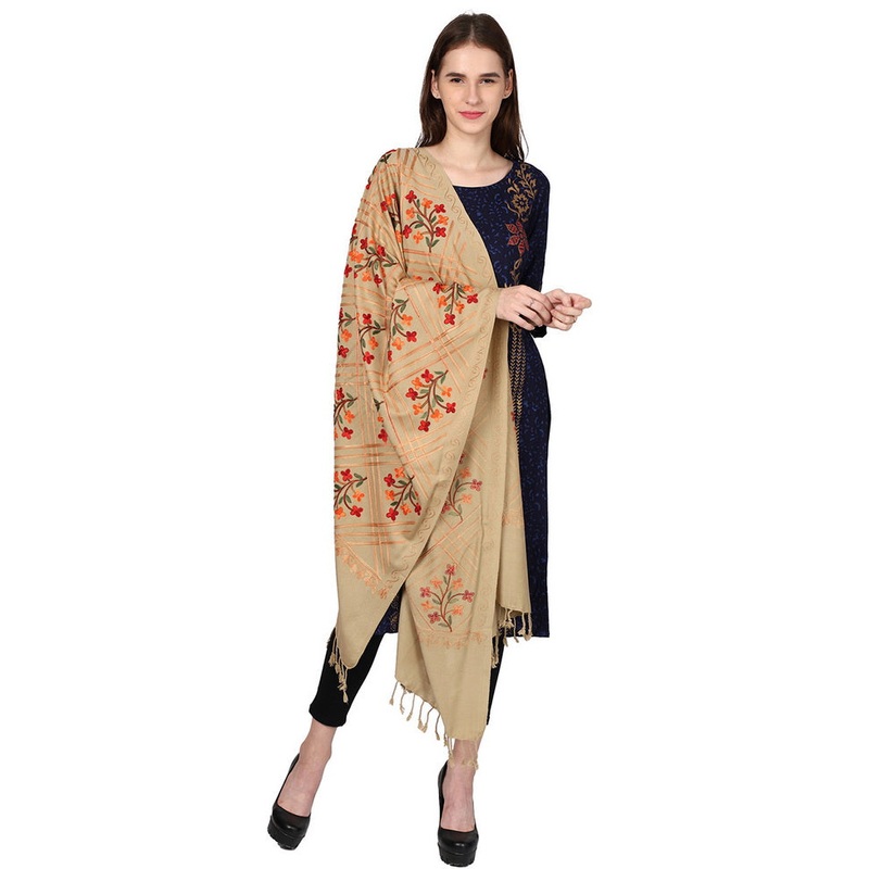 Red Zari Woven Ethnic Dupatta - JD986583865