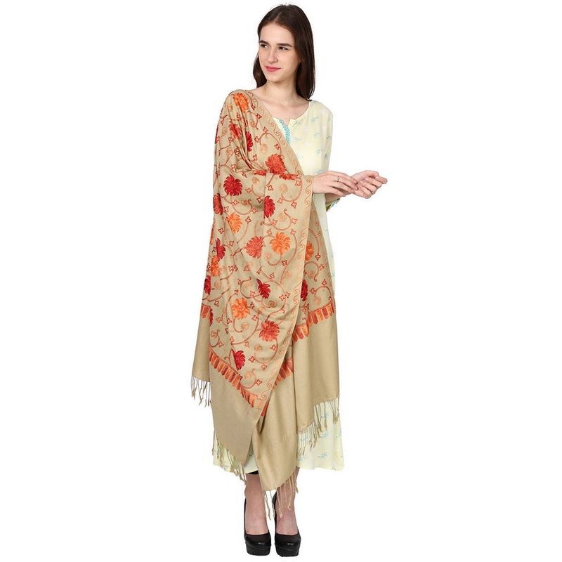 Red Zari Woven Ethnic Dupatta - JD986583870