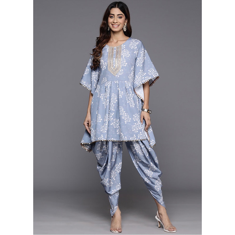 2 Pc Grey Polyester Coords Set - JD986583673