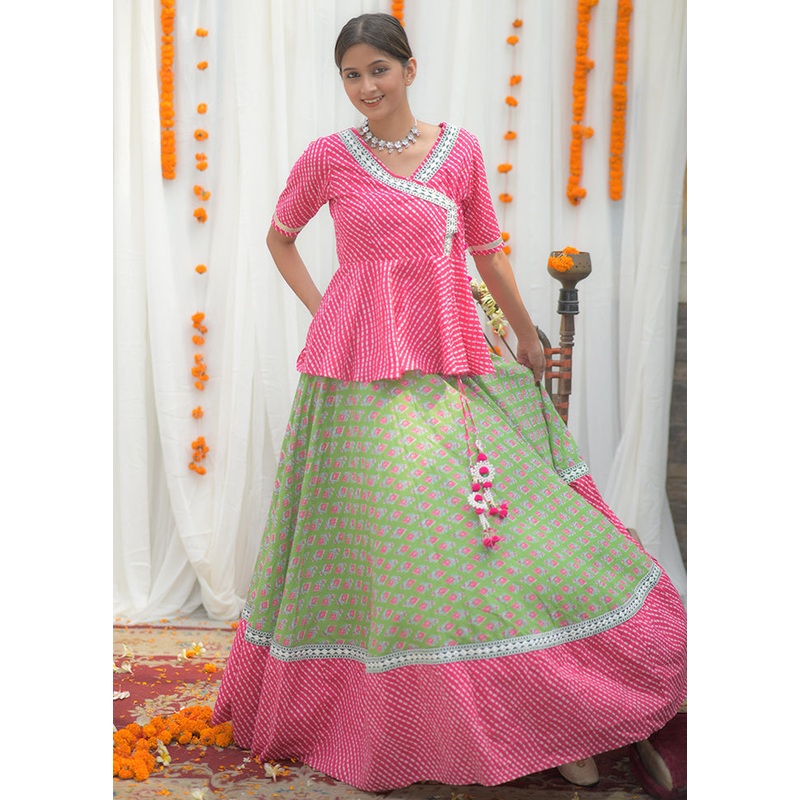 2 Pc Multicolor Readymade Cotton Top Set - JD986583167
