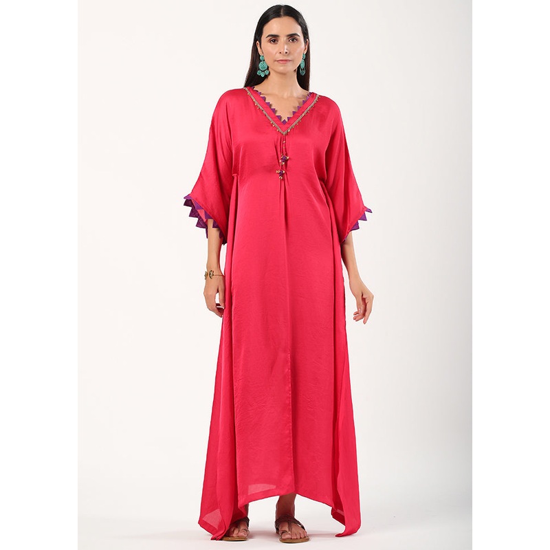 Multicolor Readymade Viscose Kaftan - JD986583140