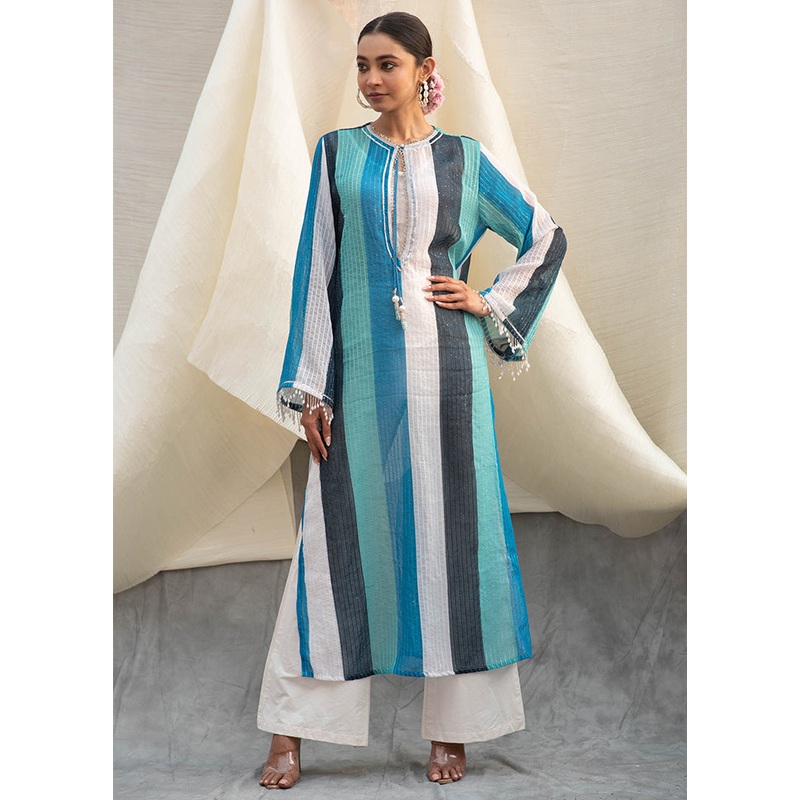 Pink Readymade Georgette Kaftan - JD986583138