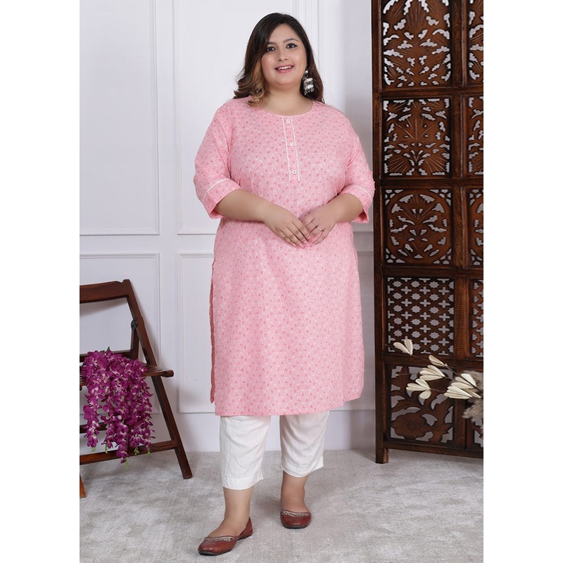 Multicolor Pure Readymade Cotton Long Kurti - JD986582751