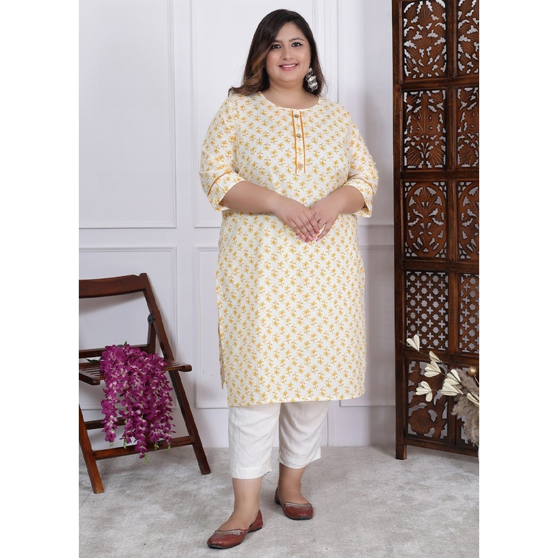 Multicolor Pure Readymade Cotton Long Kurti - JD986582753