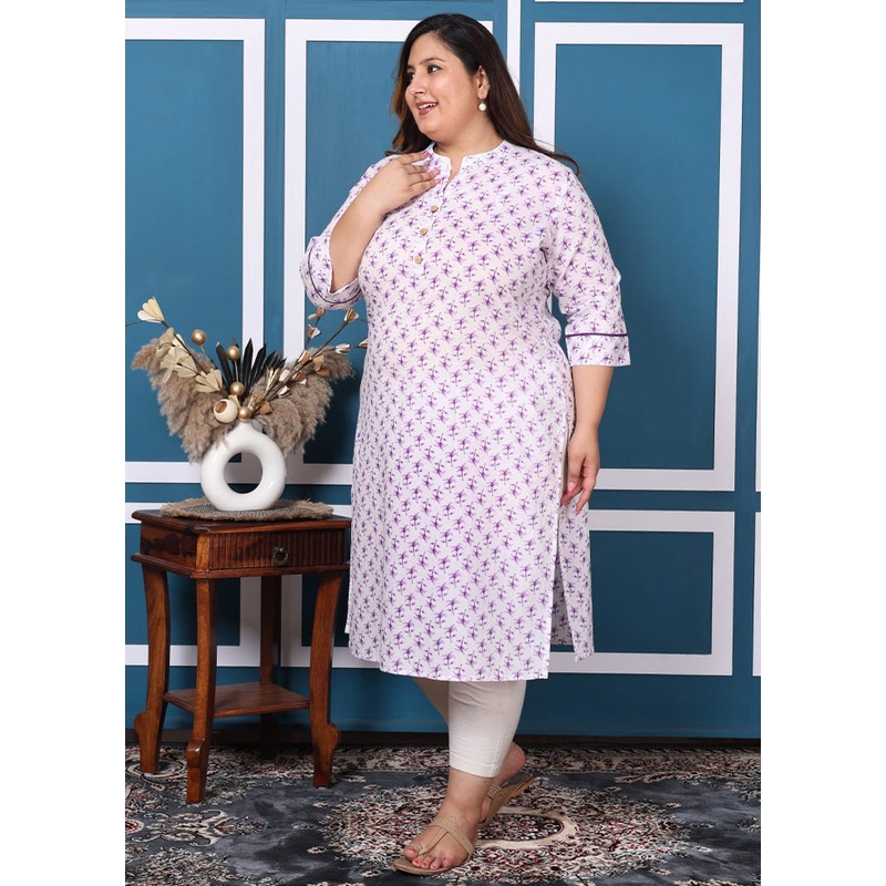 Multicolor Pure Readymade Cotton Long Kurti - JD986582756