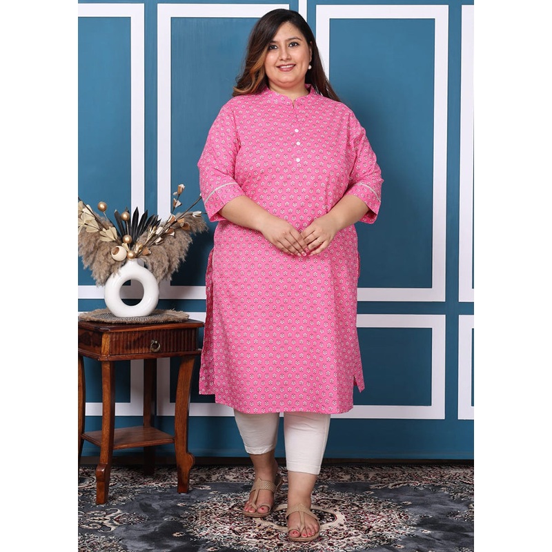Multicolor Pure Readymade Cotton Long Kurti - JD986582757