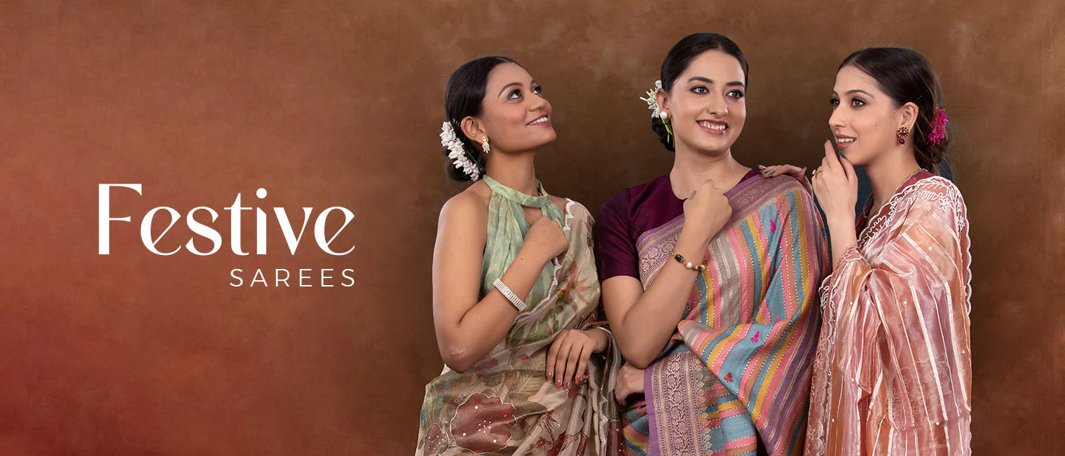 Silk Sarees & Festive Lehengas Tax-Free Sale | Fast Shipping, Refresh Your Wardrobe